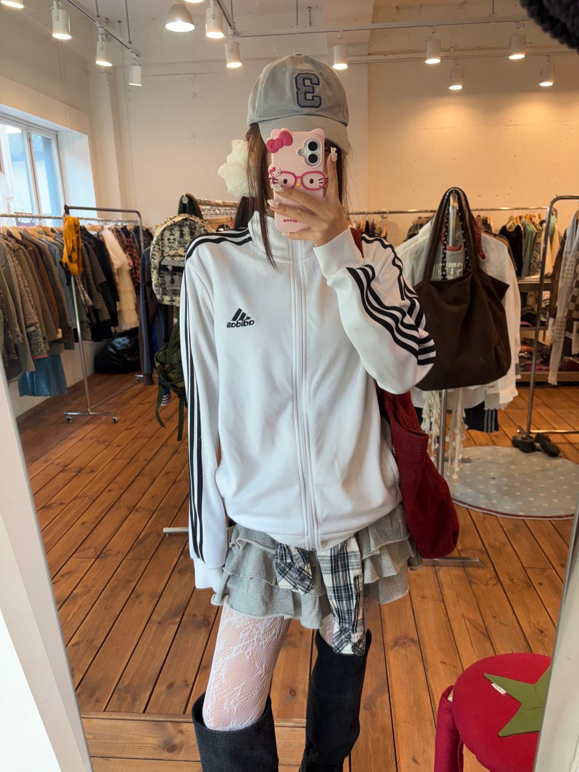 아디다스 화이트 블랙 져지 상품이미지1