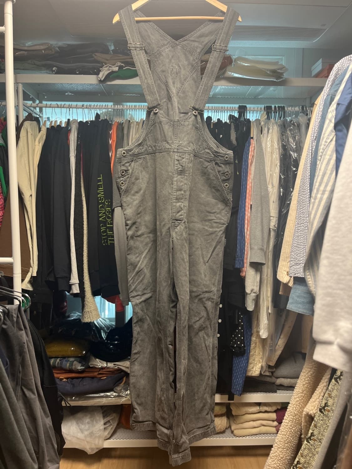 캐피탈 그레이 데님 오버롤즈 M 상품이미지1