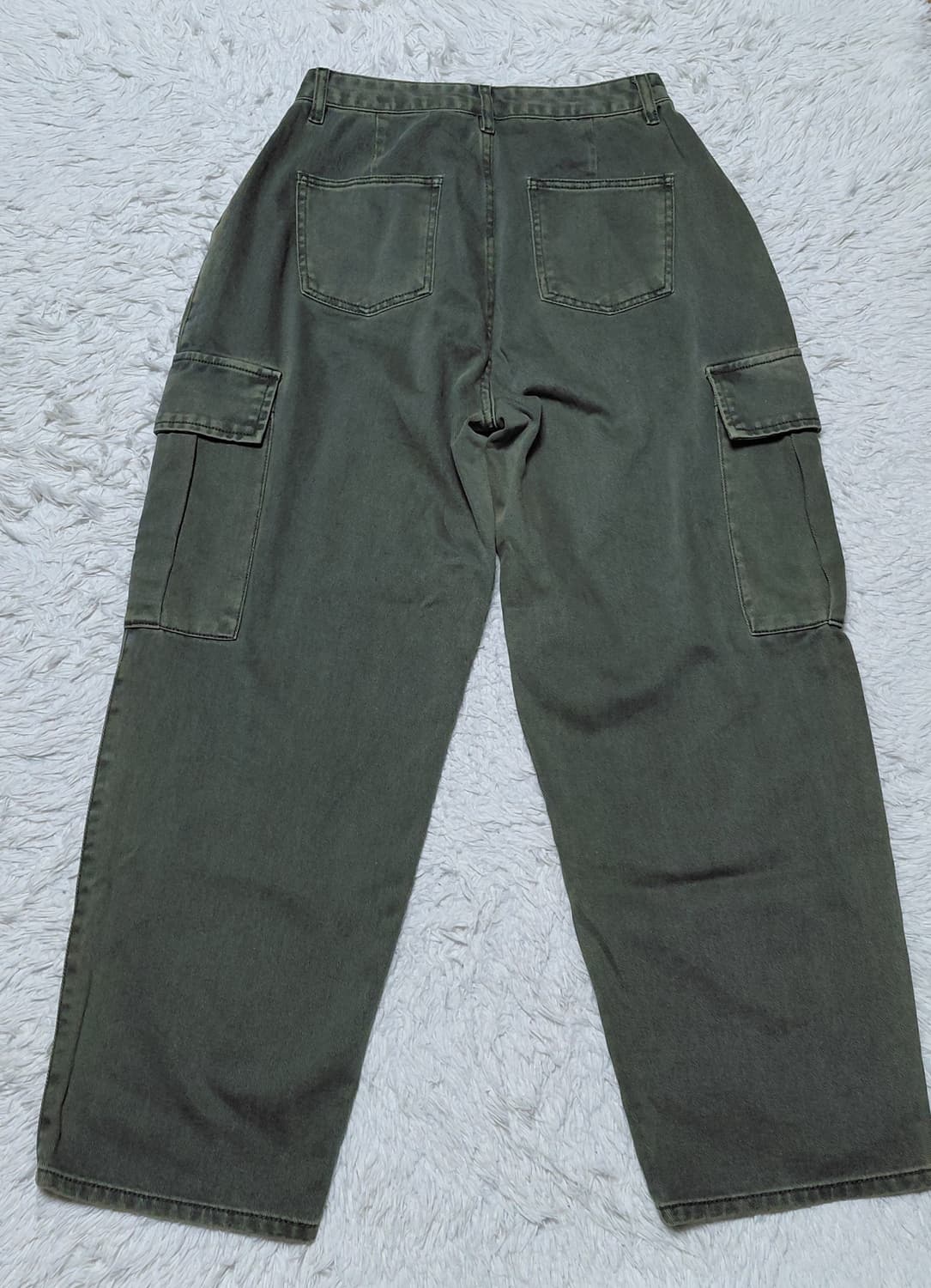 TOFFEE 카고 와이드 데님 팬츠 S 새상품 상품이미지5