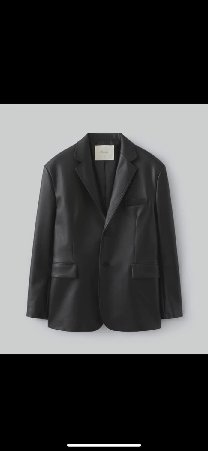 파브레가 비건 레더 블레이저 3사이즈 상품이미지1