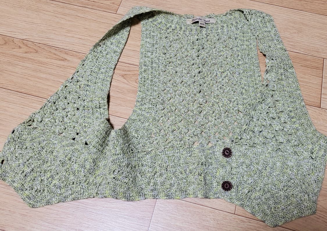 택포)써스데이아일랜드 조끼. 니트 베스트 상품이미지3