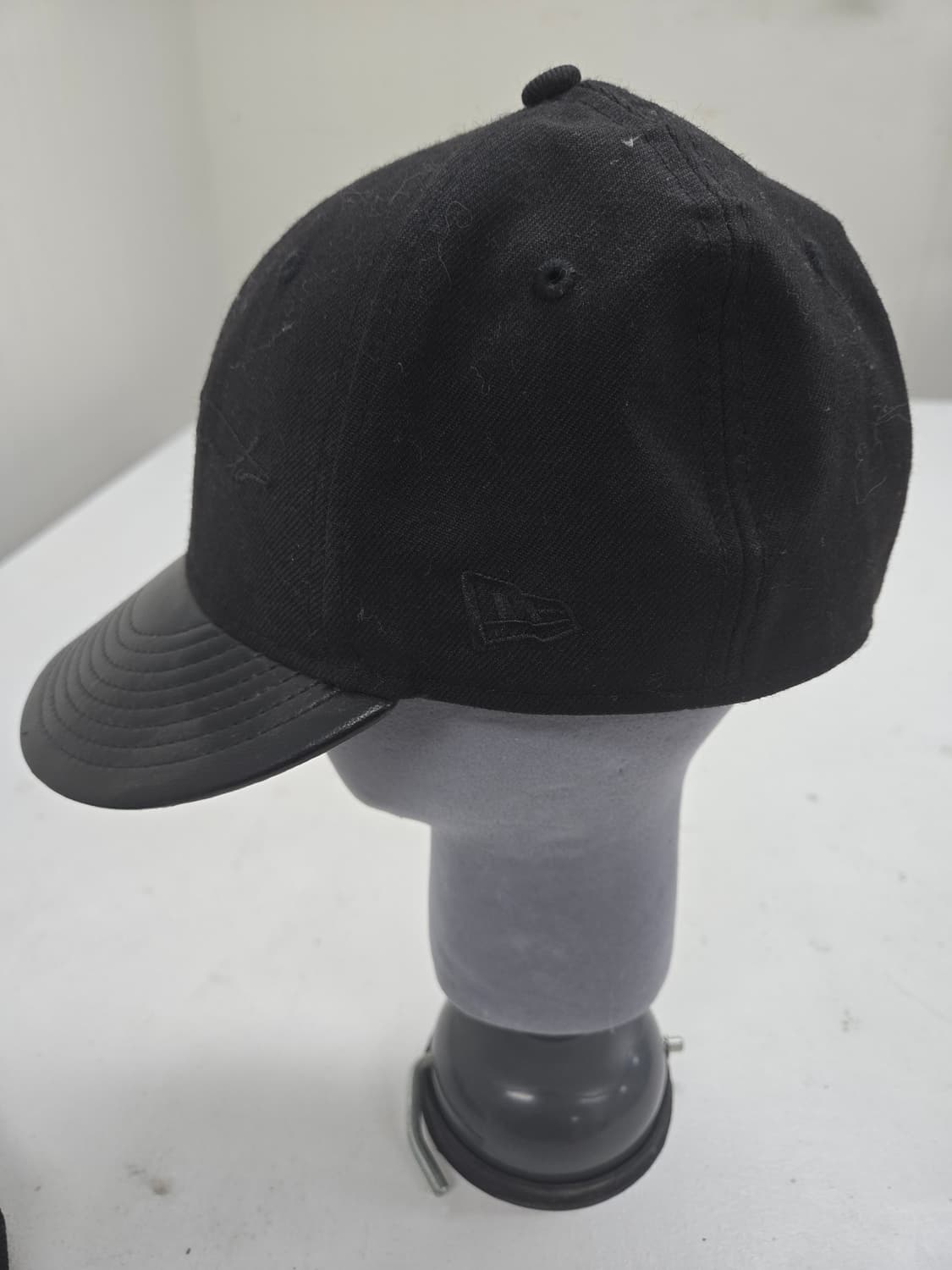 요지 야마모토 뉴에라 가죽 블랙 볼캡 모자 스냅백 상품이미지2