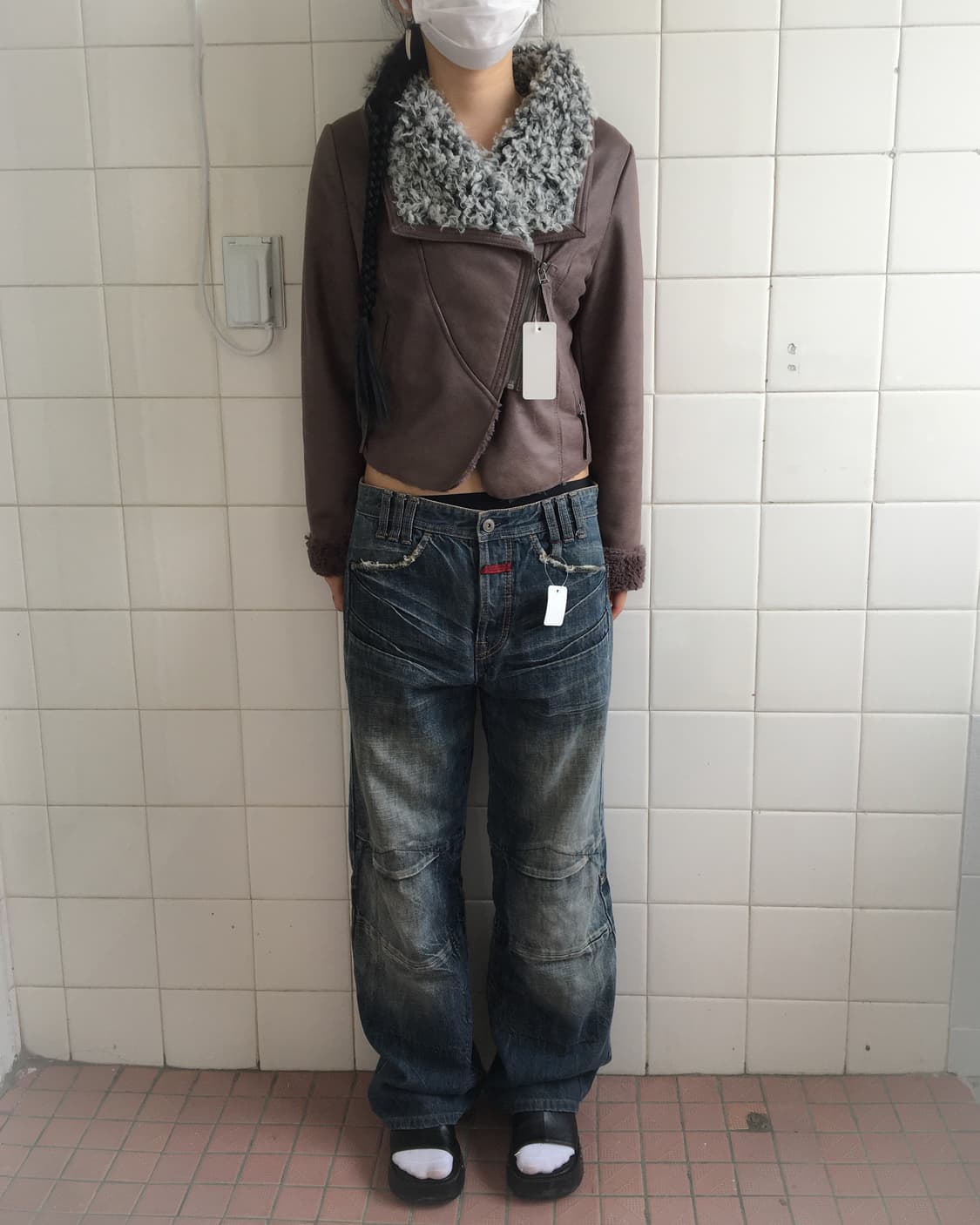 Fake fur layered mustang 상품이미지1