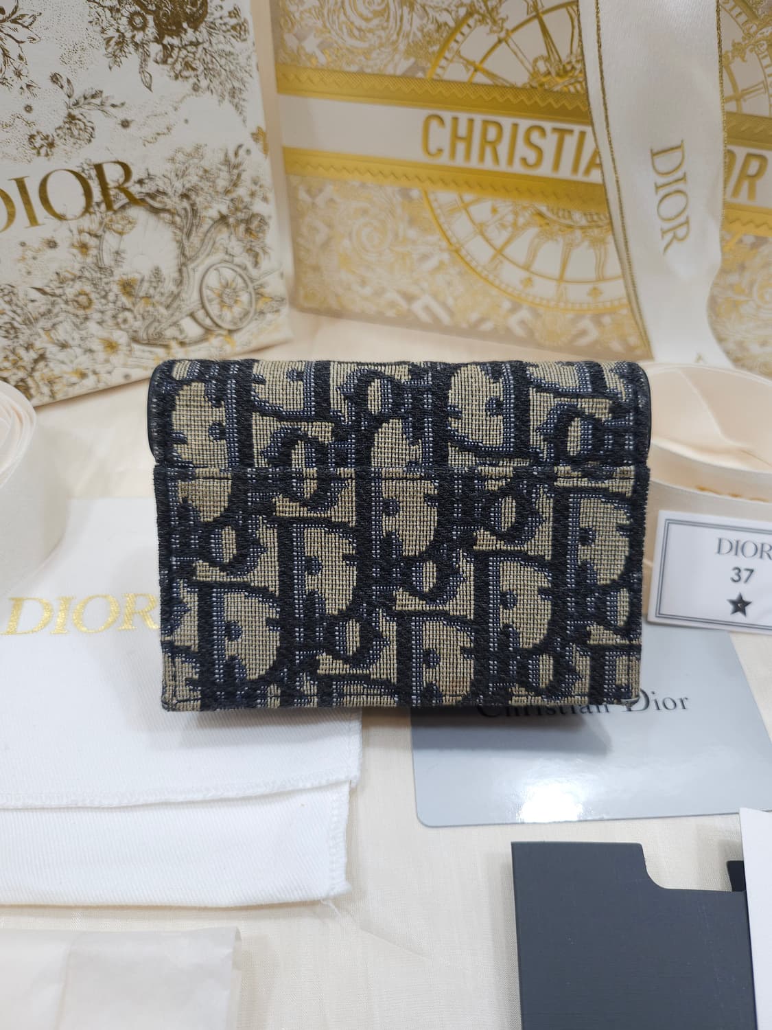 디올 오블리크 새들 카드지갑 상품이미지6