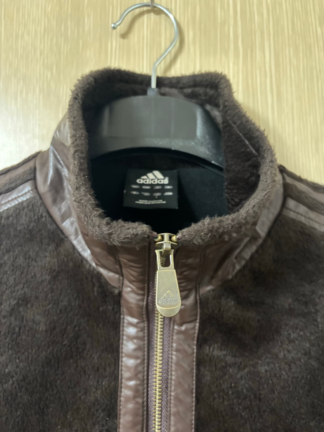 아디다스 브라운 레더 퍼 자켓 상품이미지6