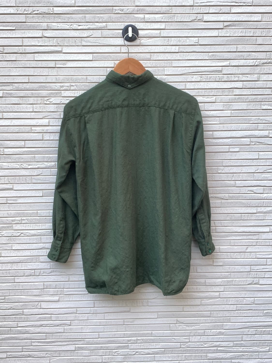 Issey Miyake Sport 그린 울 셔츠 상품이미지8