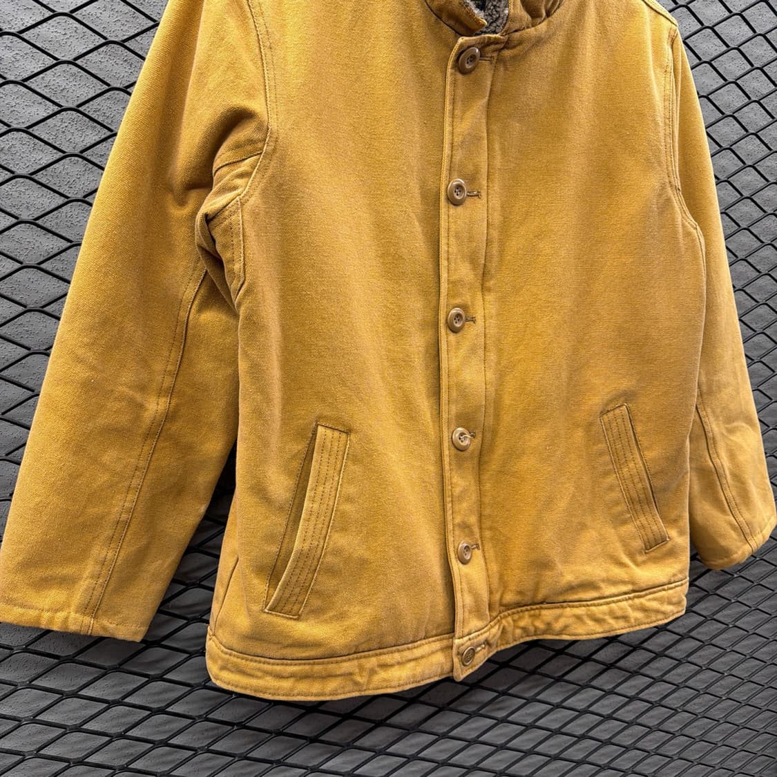 스탠카라 워크 집업자켓 보아안감 윈드가드 5버튼 디테일 상품이미지5