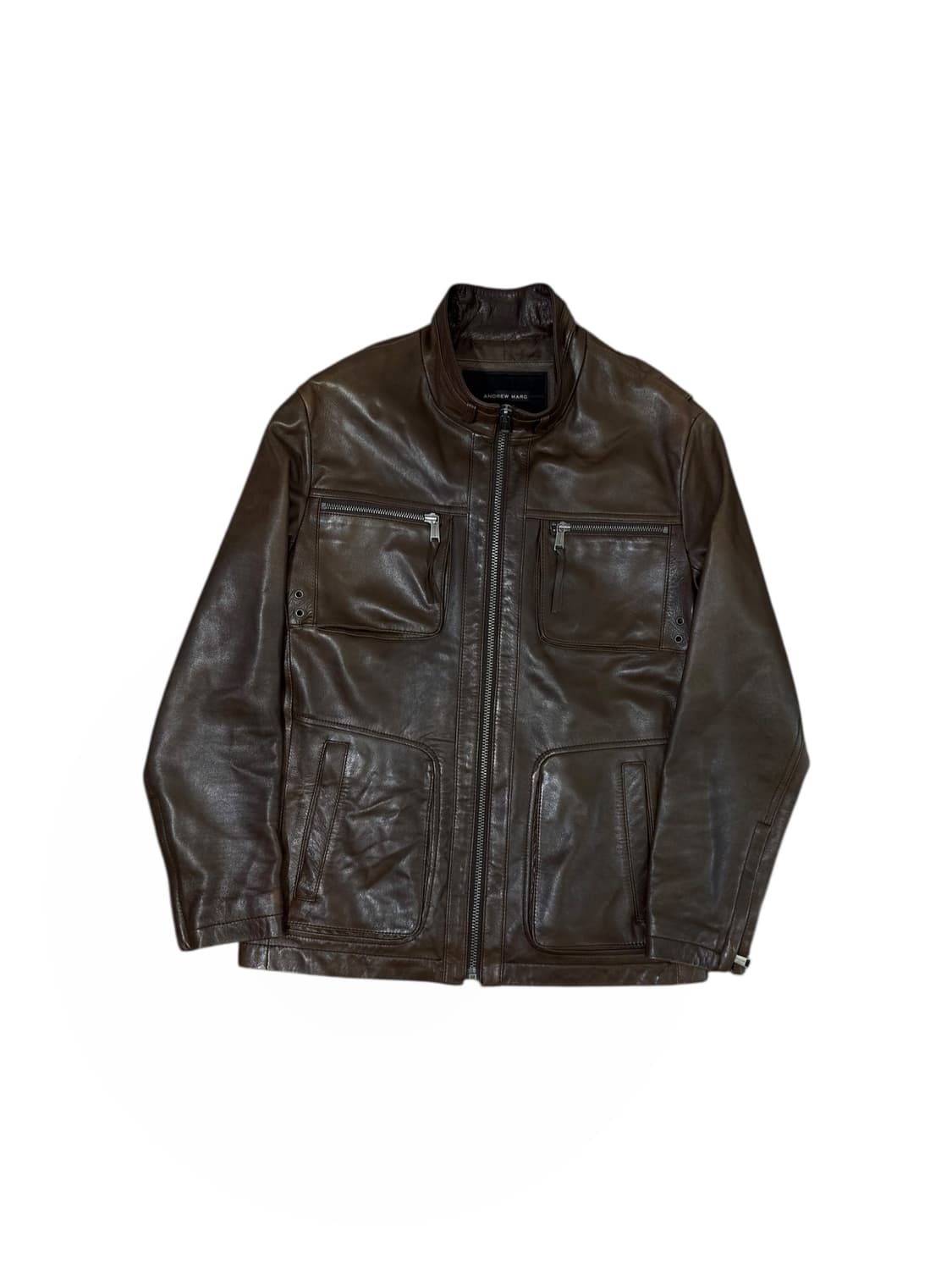 Andrew marc 앤드류마크 양가죽 포켓 레더자켓 상품이미지1