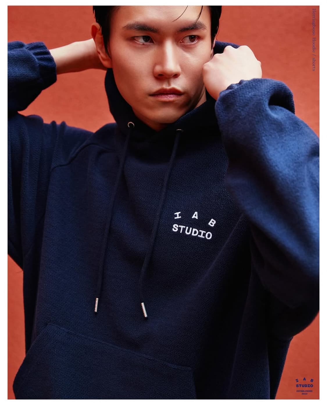 미개봉 아이앱스튜디오 헤링본 후드 네이비 S 상품이미지10