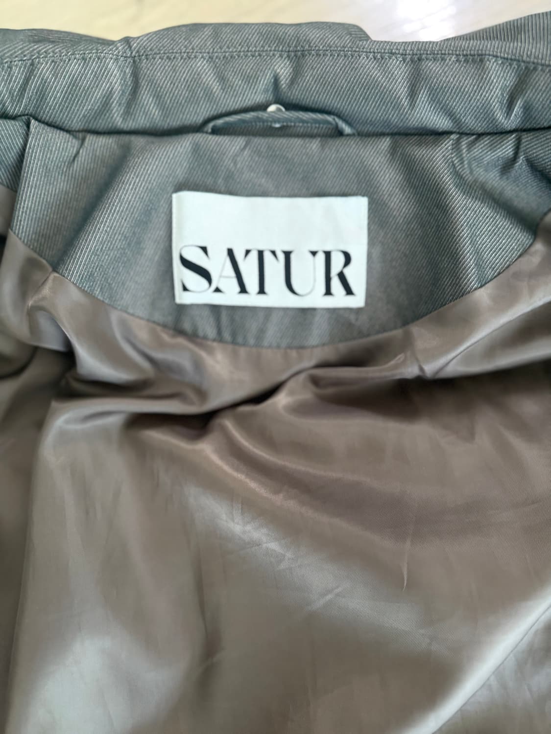 세터 레체 투 톤 덕 다운 패딩 그린 브라운 M 상품이미지2