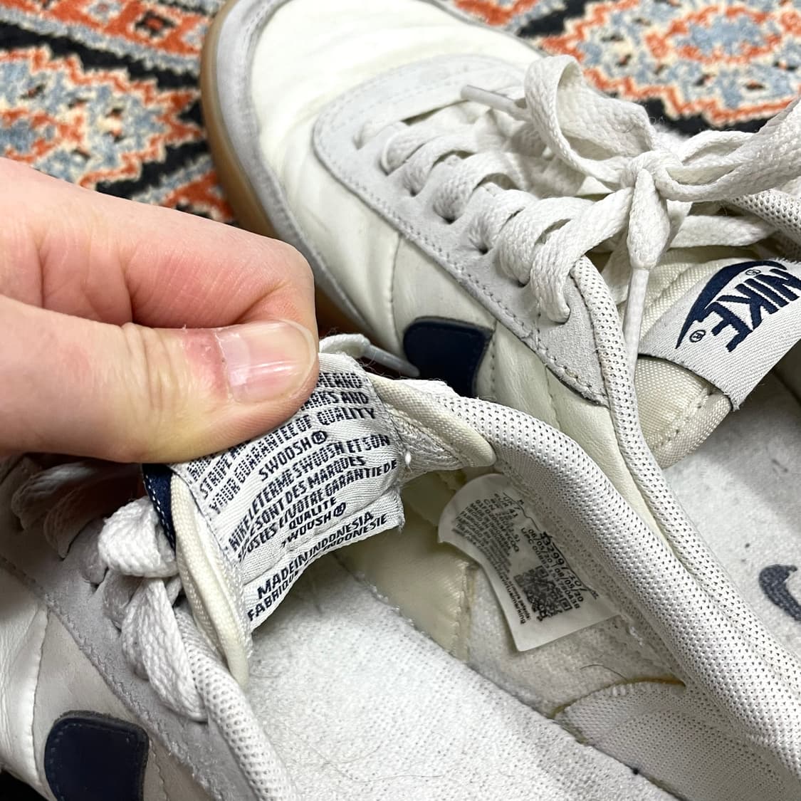 나이키 킬샷 네이비 스우시 운동화 US8 상품이미지4