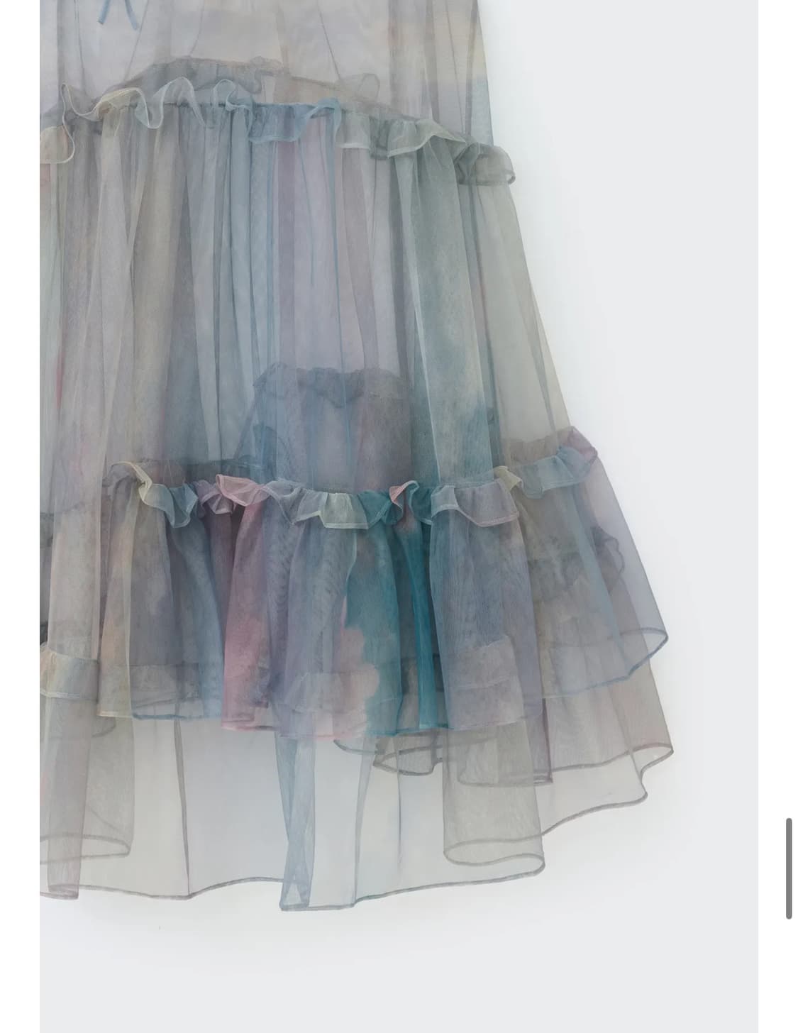 (코스모스) 메쉬 리본 프릴 드레스 - zinlloi X CSMS 상품이미지4