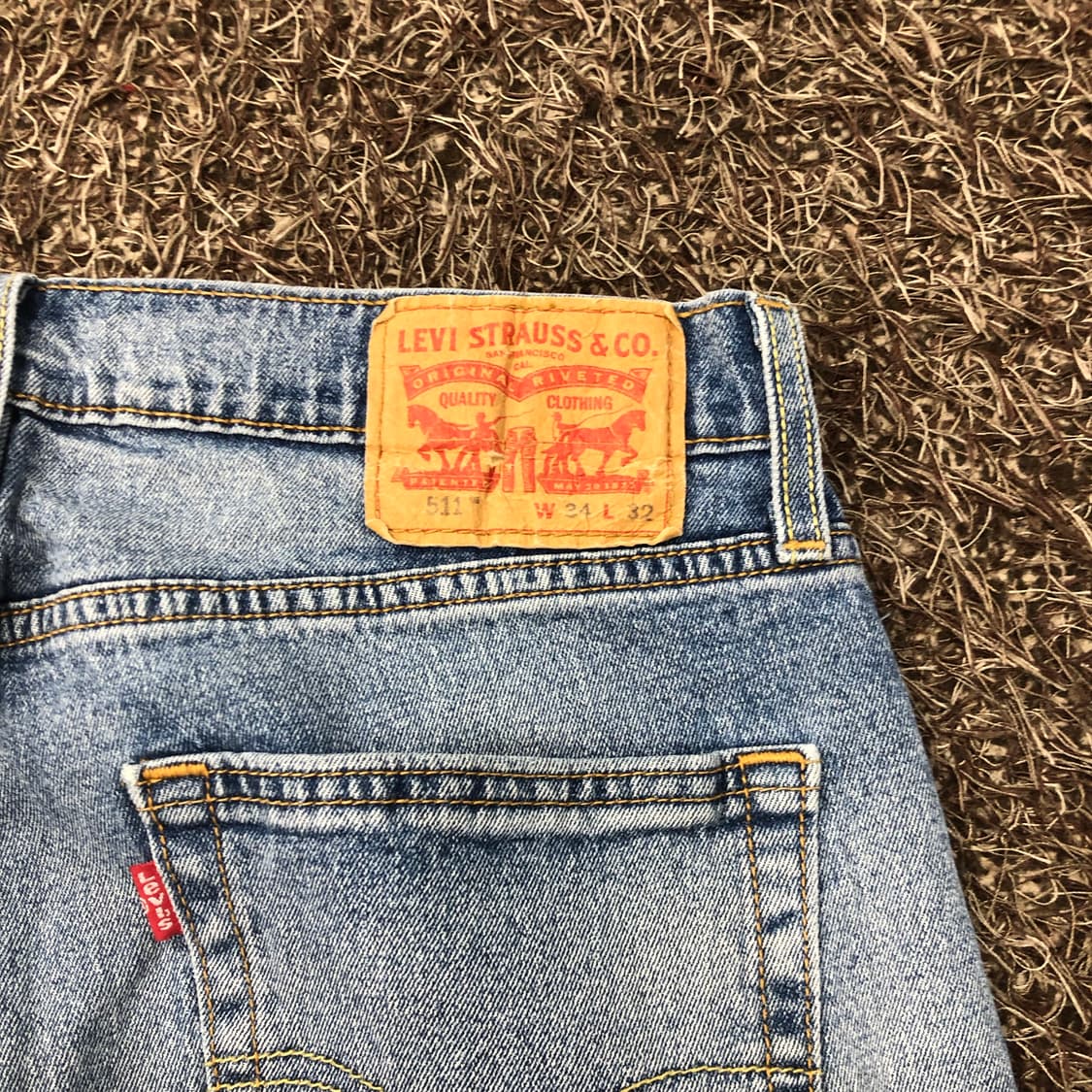 리바이스 511 워싱 데님 팬츠 상품이미지5