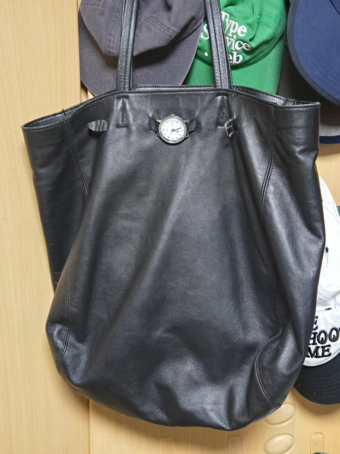 이얼즈어고 레더 워치 토트백 상품이미지1