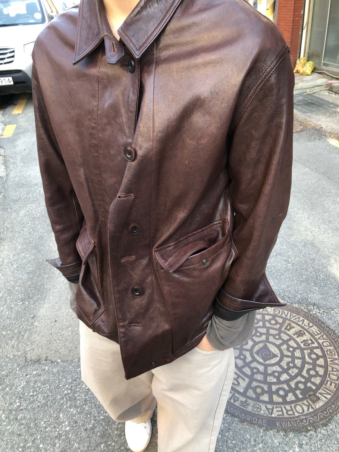 누마레 램스킨 블루종 상품이미지3