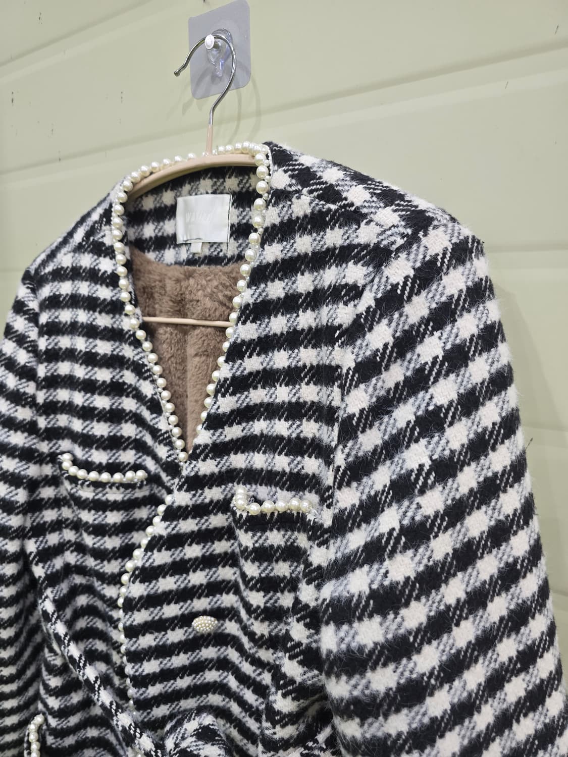 하운드투스 패턴의 코트 상품이미지3