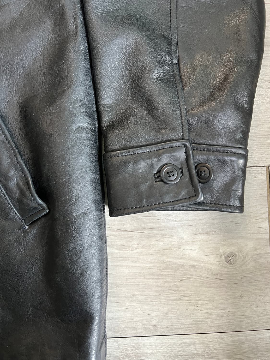 90s 올드갭 레더 카코트 L 상품이미지6