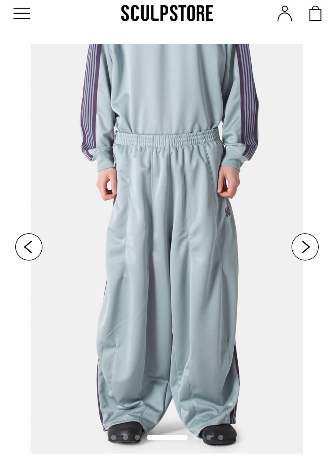 니들스 h.d. 트랙팬츠 sax 사이즈 s (25ss 스컬프스토어 구매) 상품이미지1