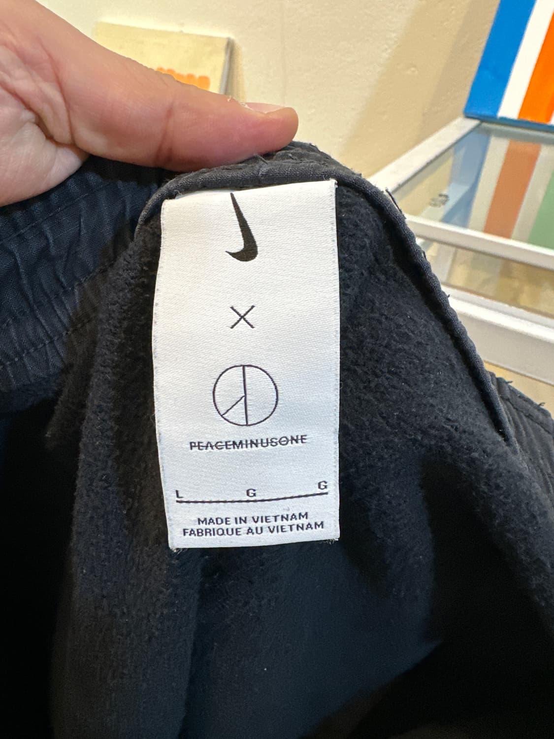 나이키 피스마이너스원 콜라보 와이드 팬츠 블랙 L 상품이미지8