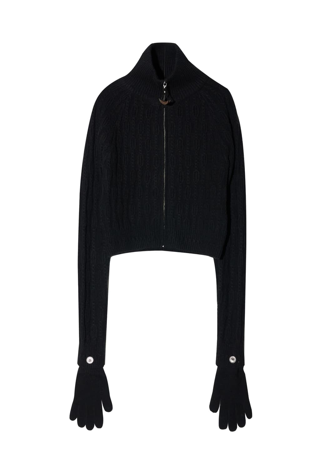 Cropped Knit Sweater w/ Gloves 상품이미지1