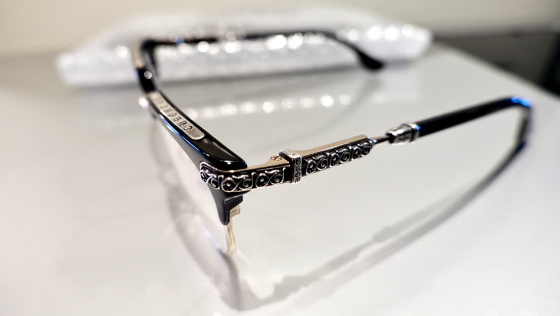 크롬하츠 버티컬스마일2 블랙실버/골드 콤비 안경 상품이미지3