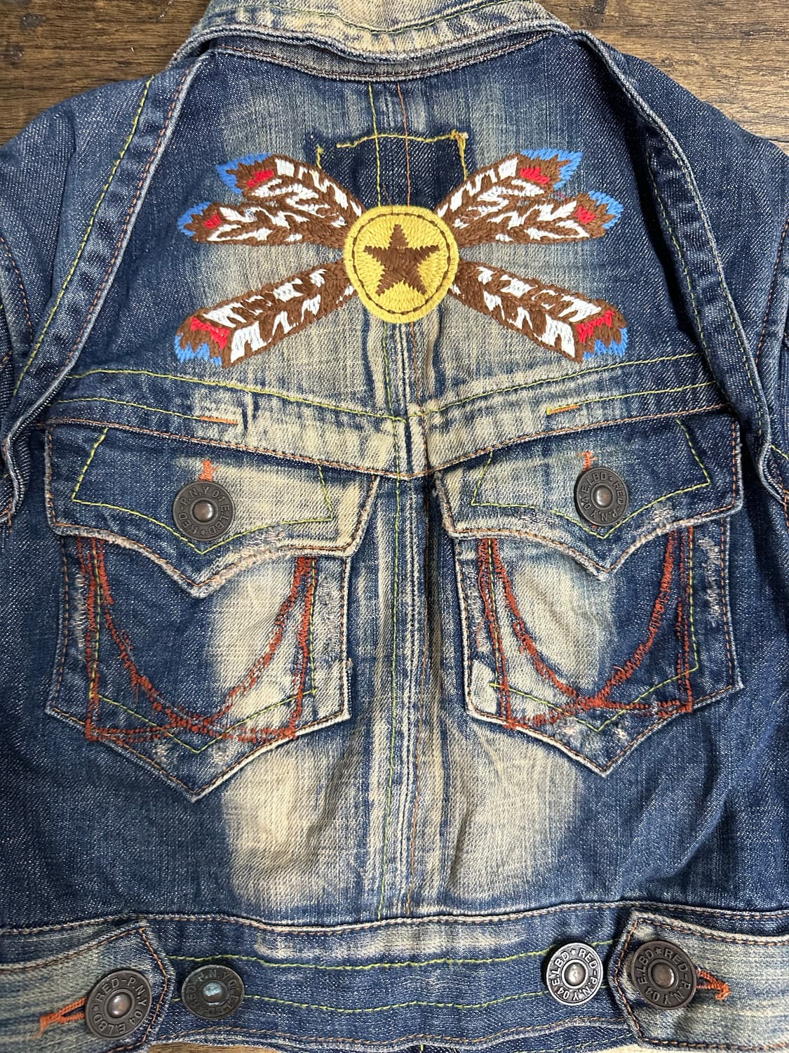 REDPEPPER 레드페퍼 빈티지 여성 크롭데님 자켓 XS 상품이미지2