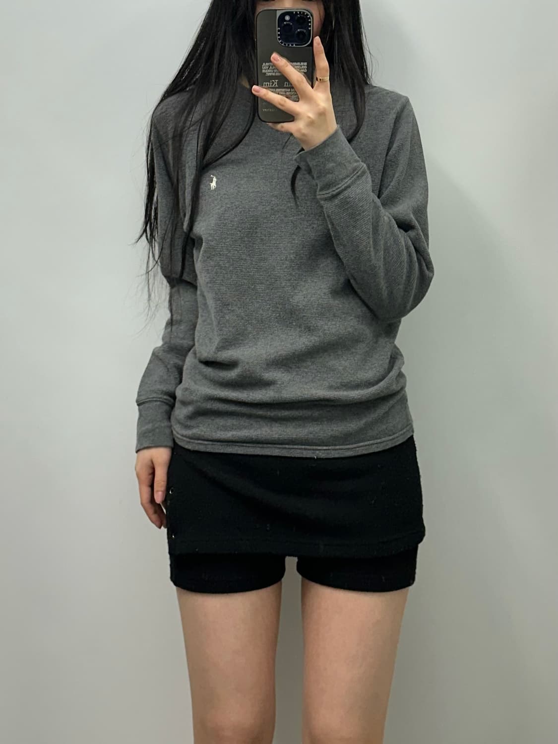 폴로 랄프로렌 신형 그레이 와플 니트 상품이미지1