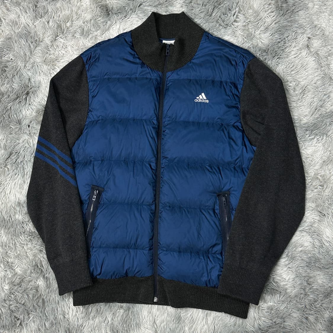 아디다스 골프 다운 니트 패딩 집업 L 상품이미지1