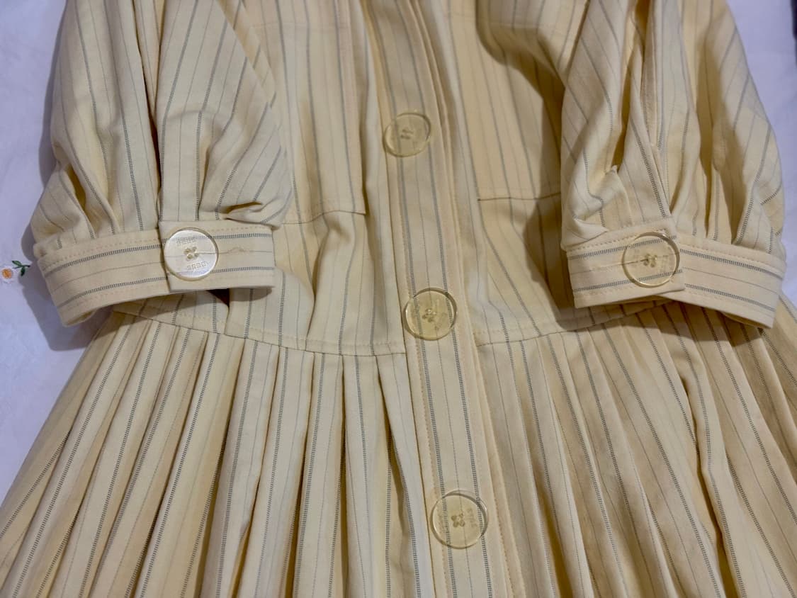 EENK 잉크 옐로우 반팔 드레스 상품이미지4