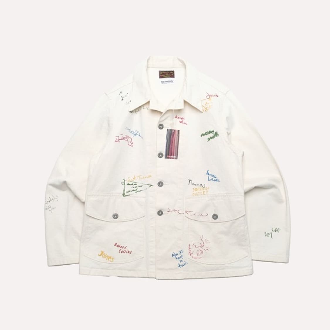 X BEAMS BOY hand paint twill jacket 상품이미지1