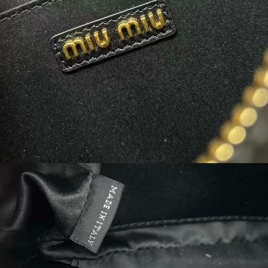 미우 미우 마테라쎄 나파 가죽 탑 핸들백 블랙"📢 상품 설명 및 거래  상품이미지7
