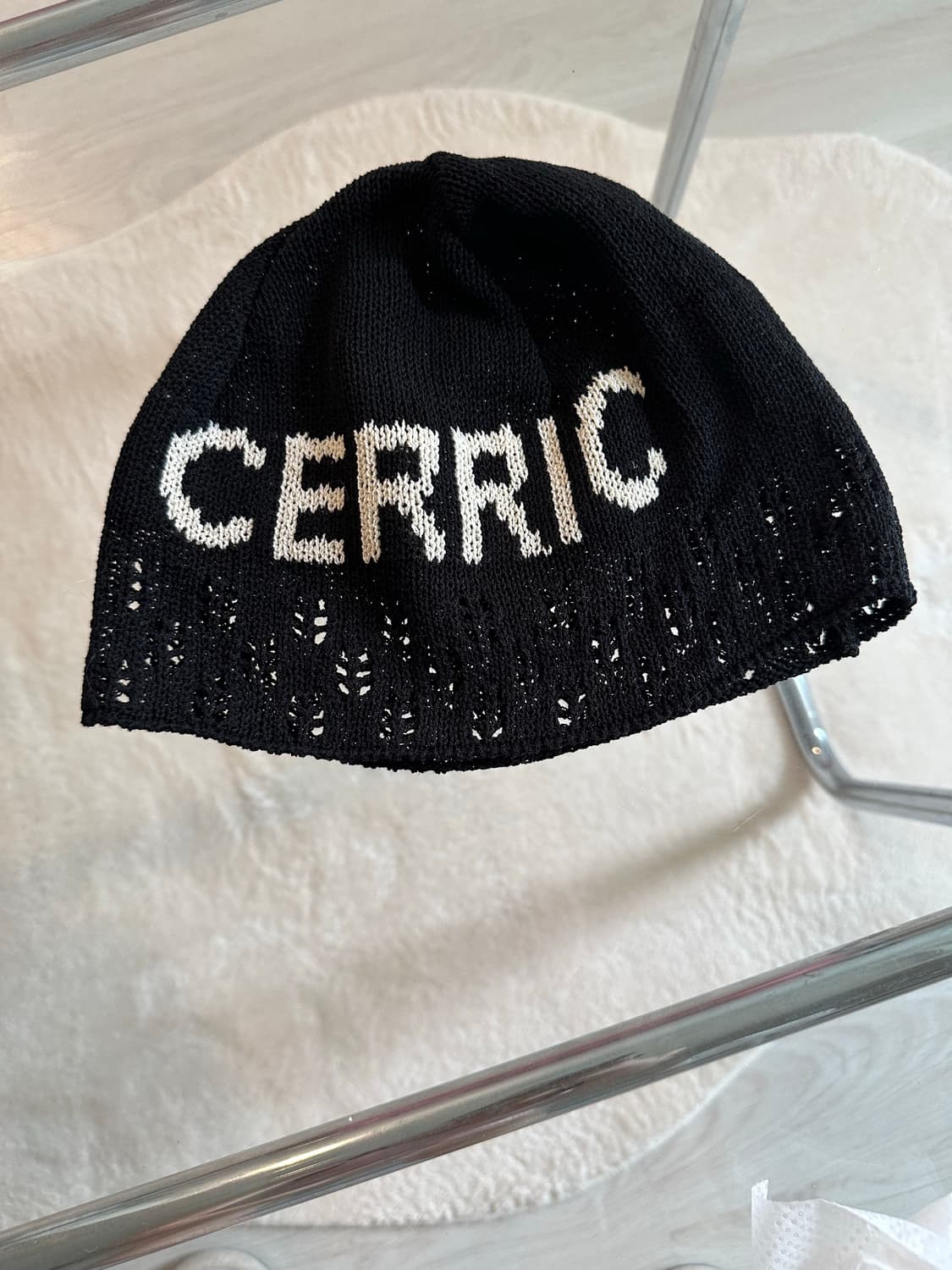 세릭 JACQUARD KNIT BEANIE / BLACK 상품이미지3