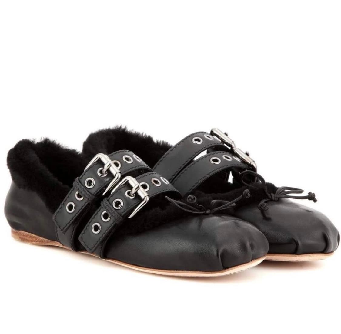 Miu miu fur ballet flat 37 상품이미지1