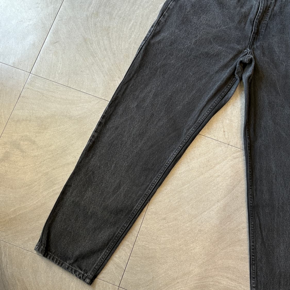 90년대 생산 리바이스 550 데님 오렌지탭 블랙 팬츠 상품이미지3