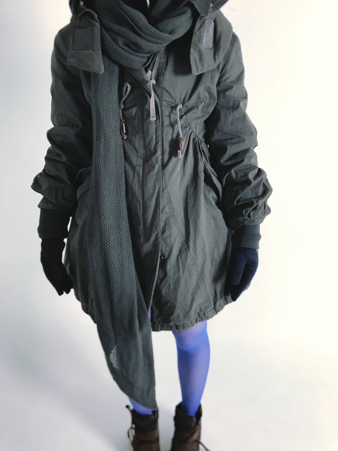 Shirring padded military jumper  상품이미지4