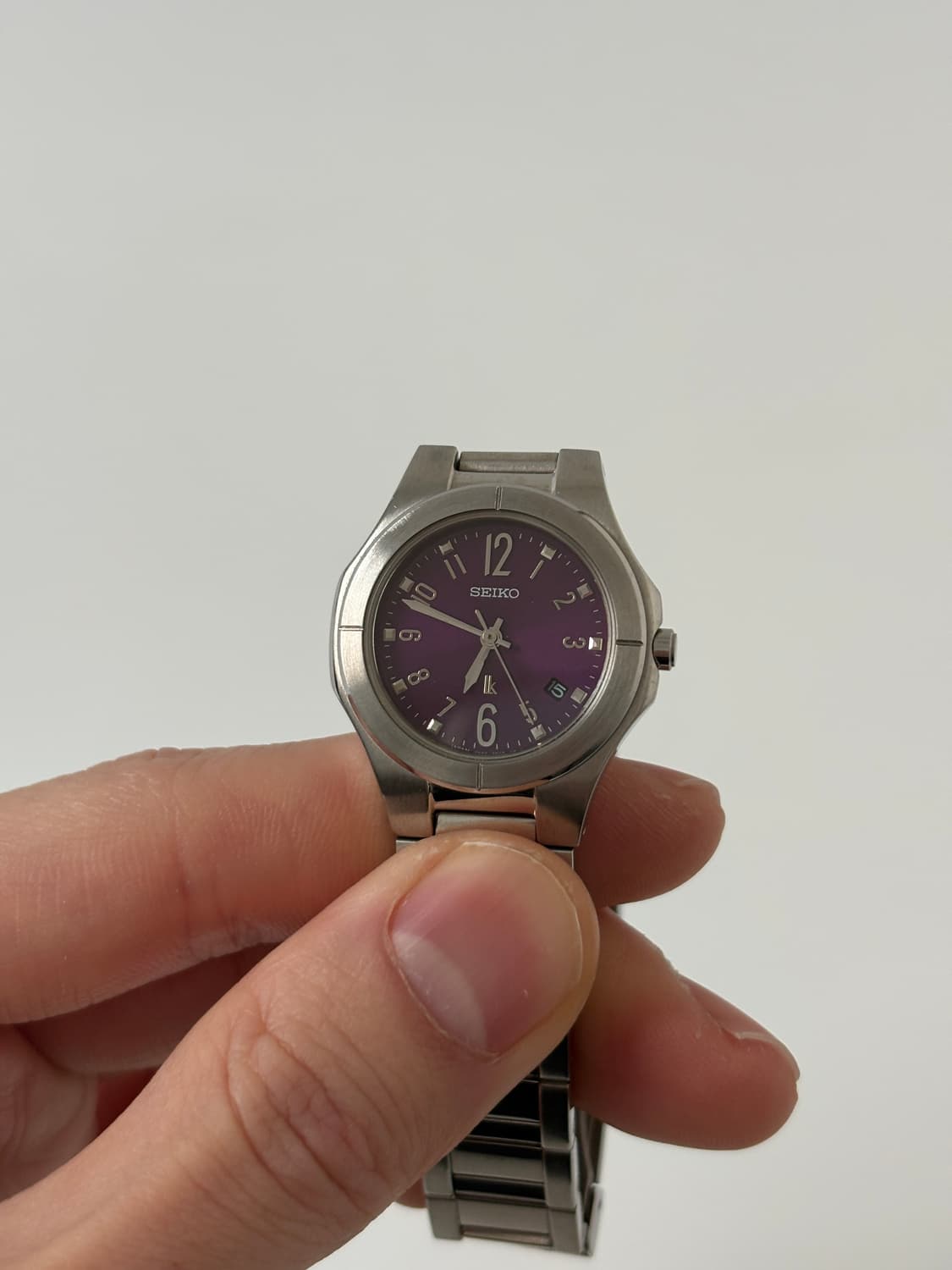 2000s Lukia Purple Dial Silver Quartz 상품이미지2