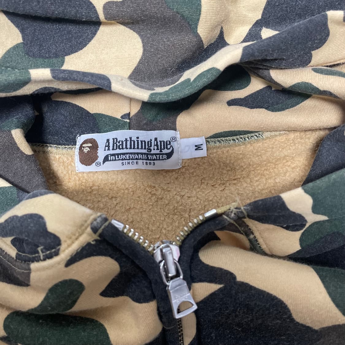 베이프 OG 1st 옐로우 카모 후드집업 상품이미지9