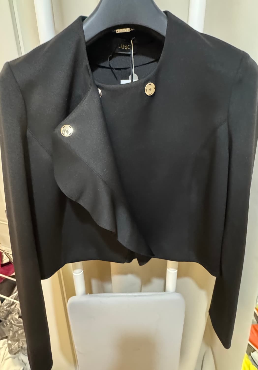 리우조 여성 블랙 숏 s/s 쟈켓  상품이미지2