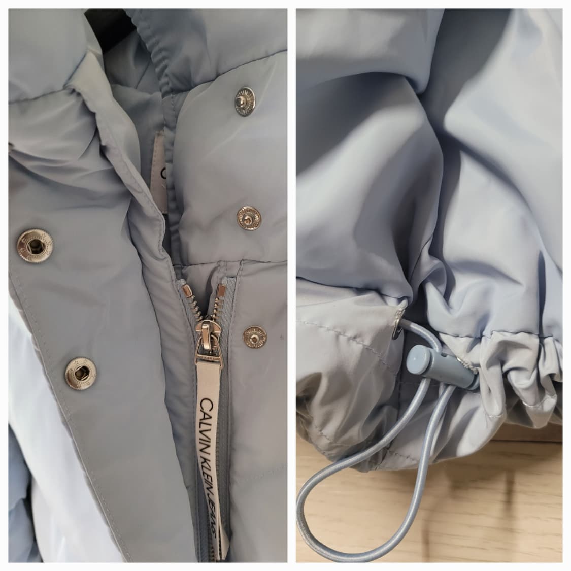 캘빈클라인 미드 랭스 페미닌 다운 자켓 XS (제니,정호연) 상품이미지9