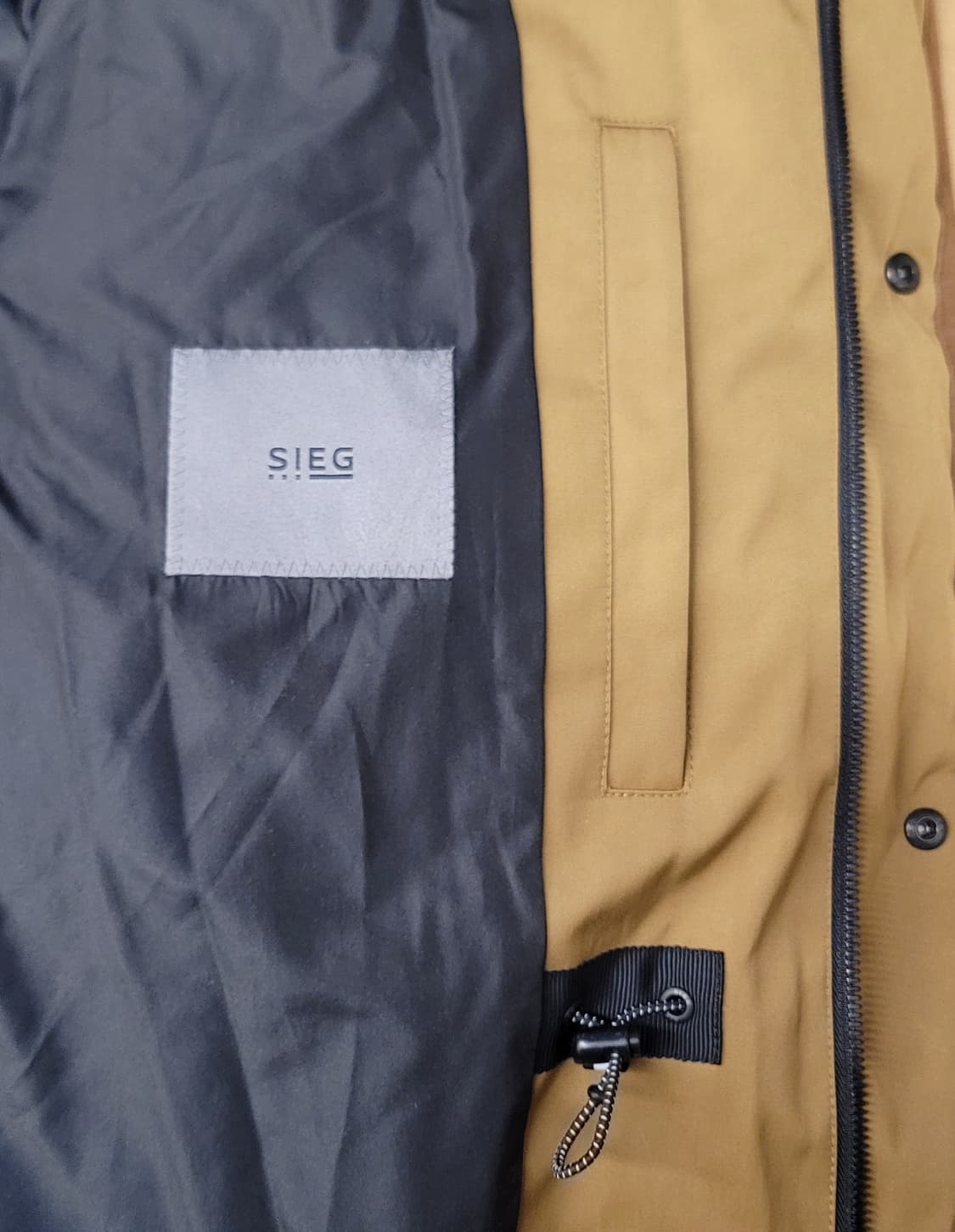 SIEG(지이크) 빅포켓 카멜 라운드 덕다운(오리털) 패딩자켓(점퍼) 상품이미지5