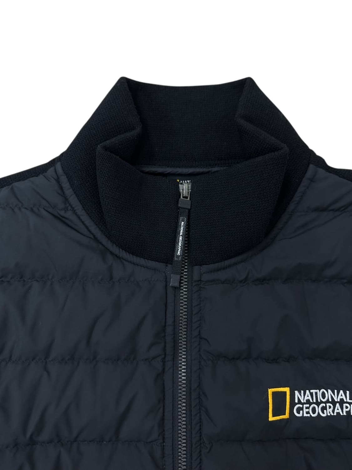 내셔널지오그래픽 구스다운 경량패딩+니트집업  블랙 (XL) 상품이미지4