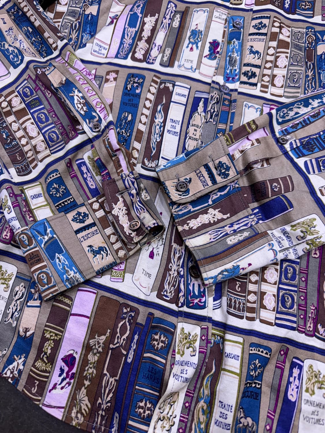 타임옴므 책장 Books 프린팅 셔츠 남방 100 상품이미지6