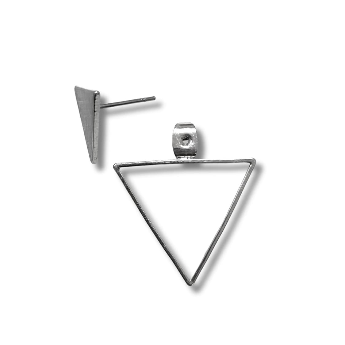 COS Matte Silver Triangle Earrings 상품이미지2