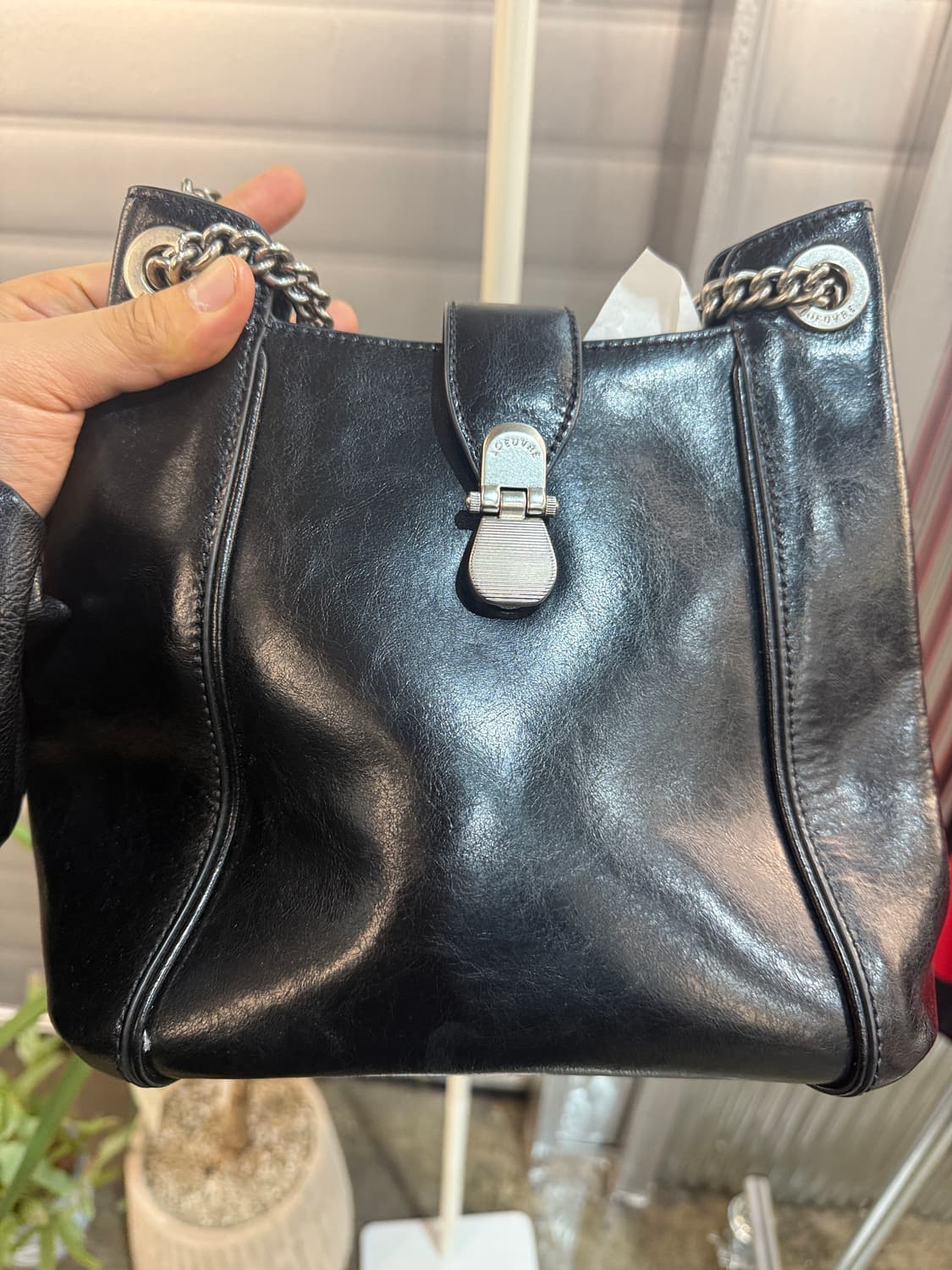 루에브르 Sac de Sortie 버킷백 블랙 상품이미지2