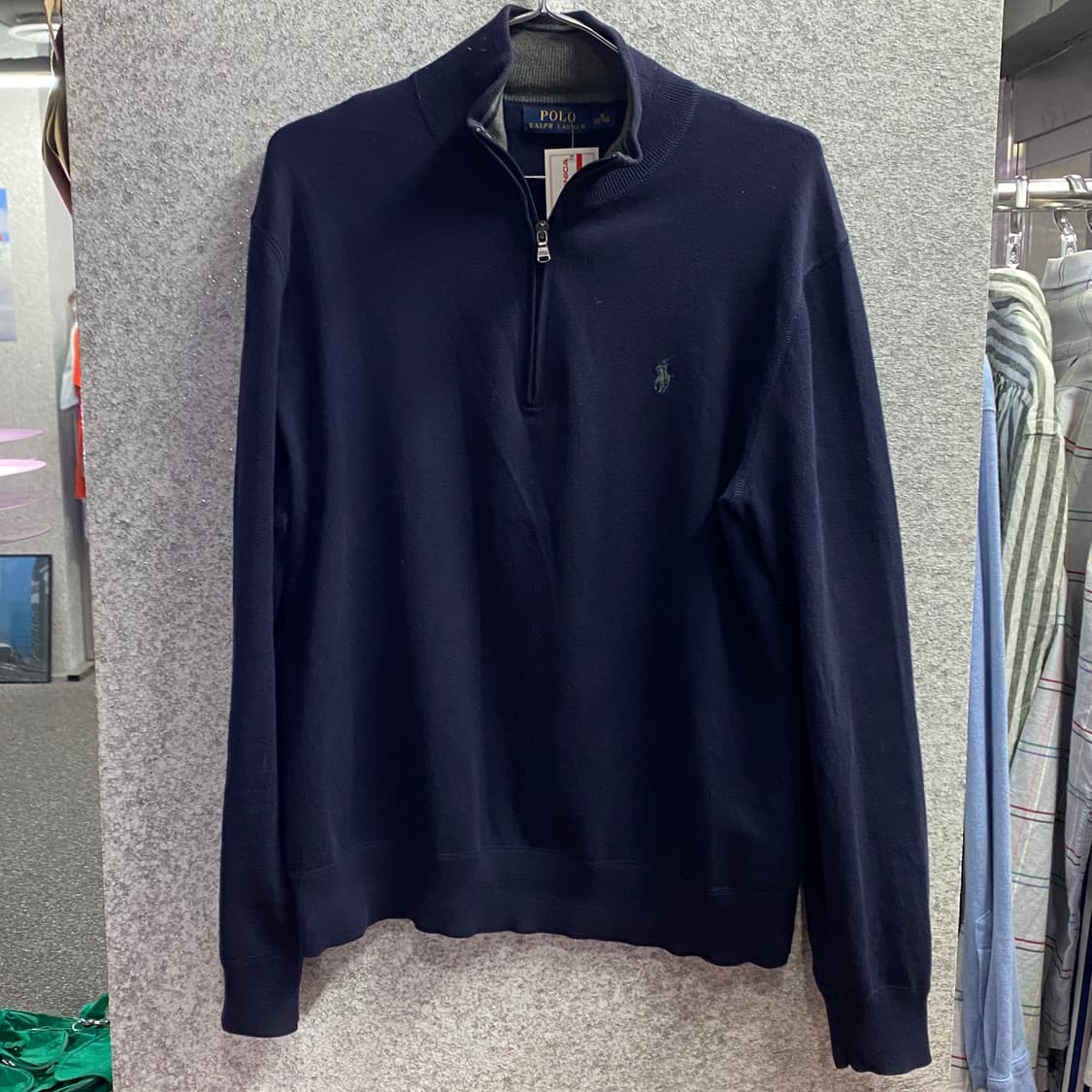 폴로 랄프로렌 네이비 하프집업 니트 B4302 상품이미지2