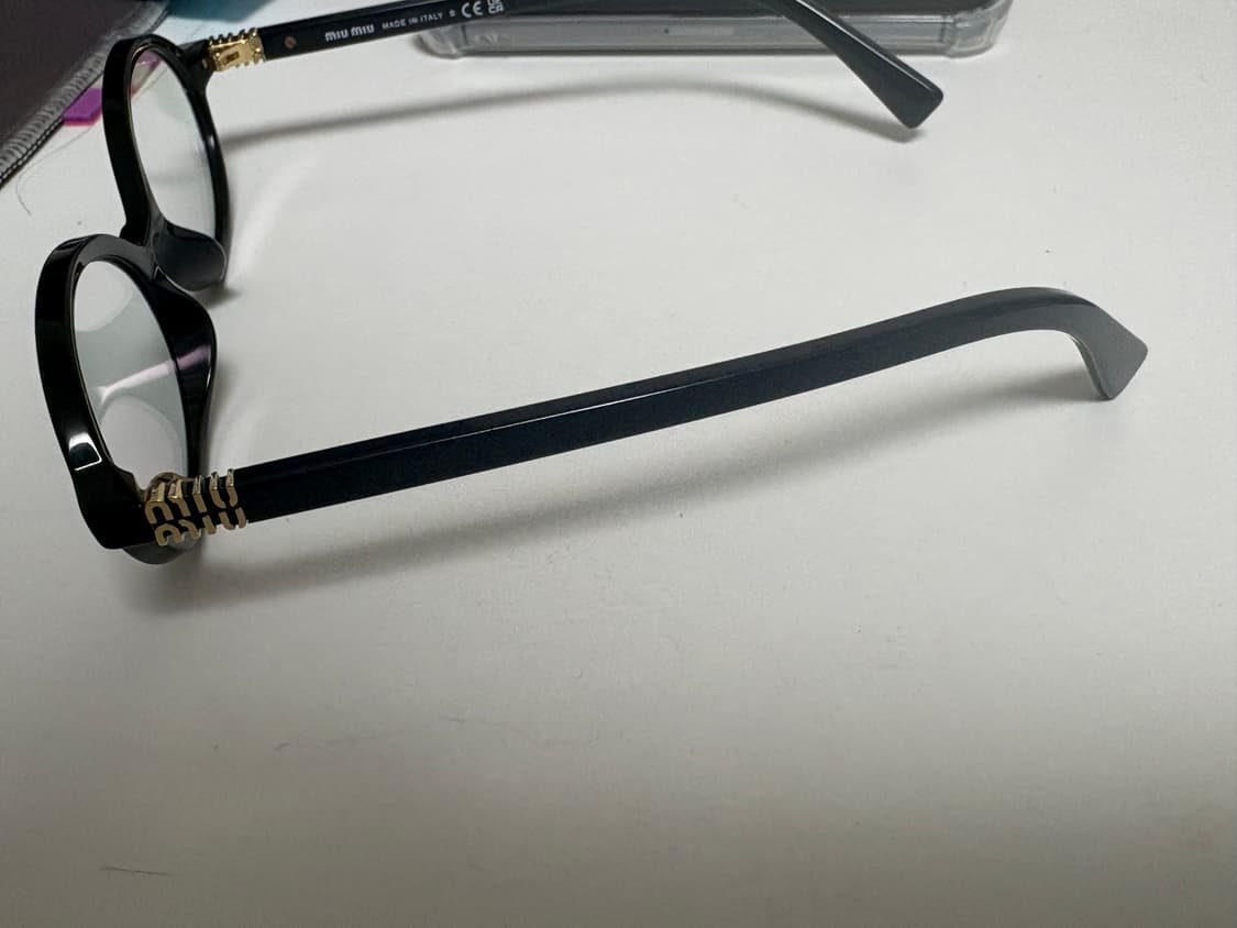 미우미우 리가드안경 블랙 상품이미지3