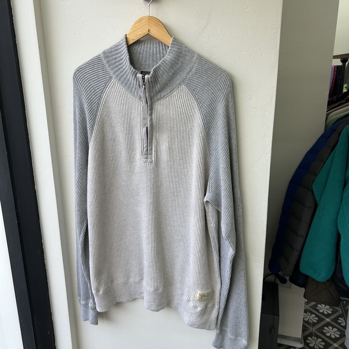 16035 - 폴로 랄프로렌 스트라이프 반집업 니트 상품이미지2