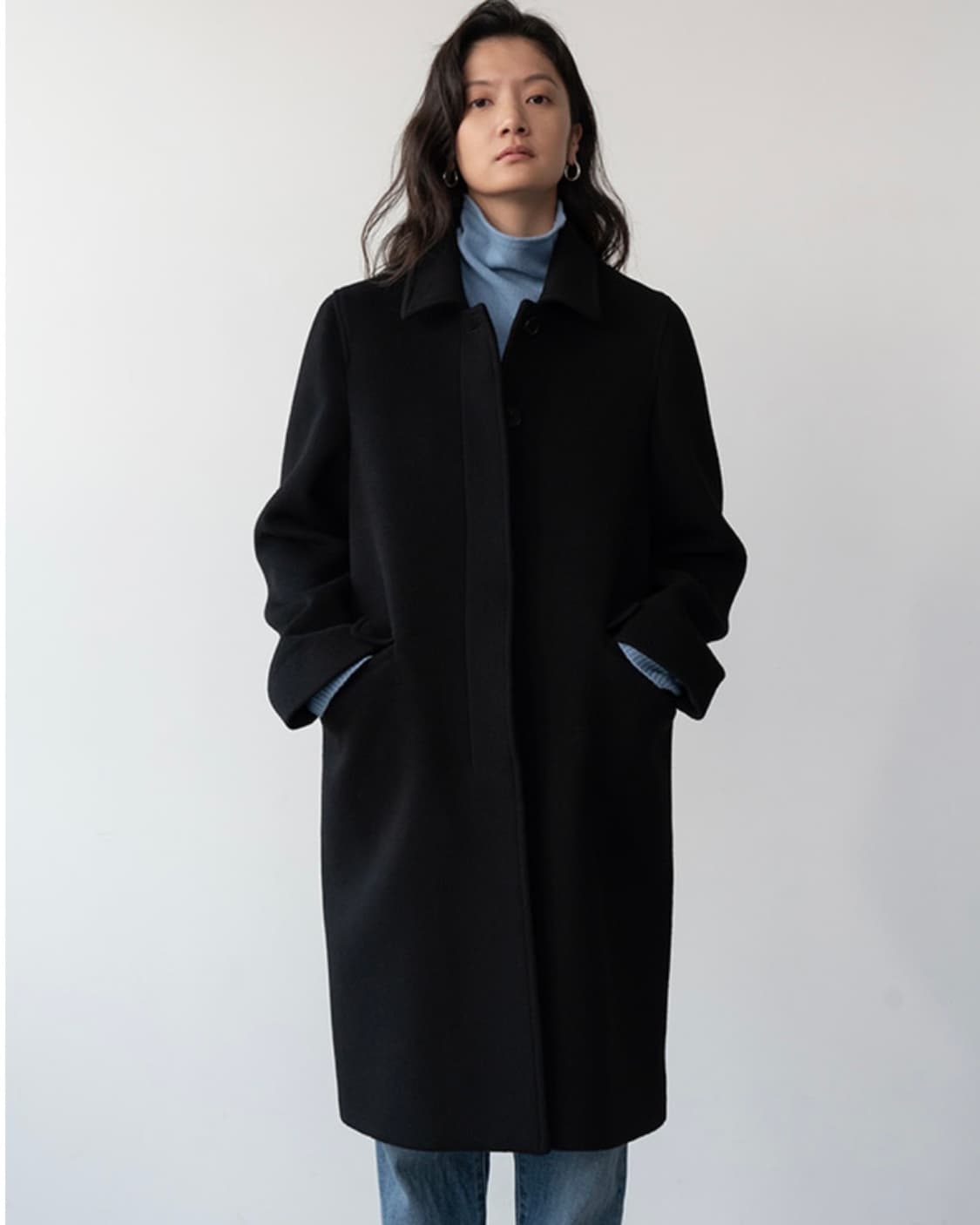 AL,THING) 아보 코트 BLACK 상품이미지1