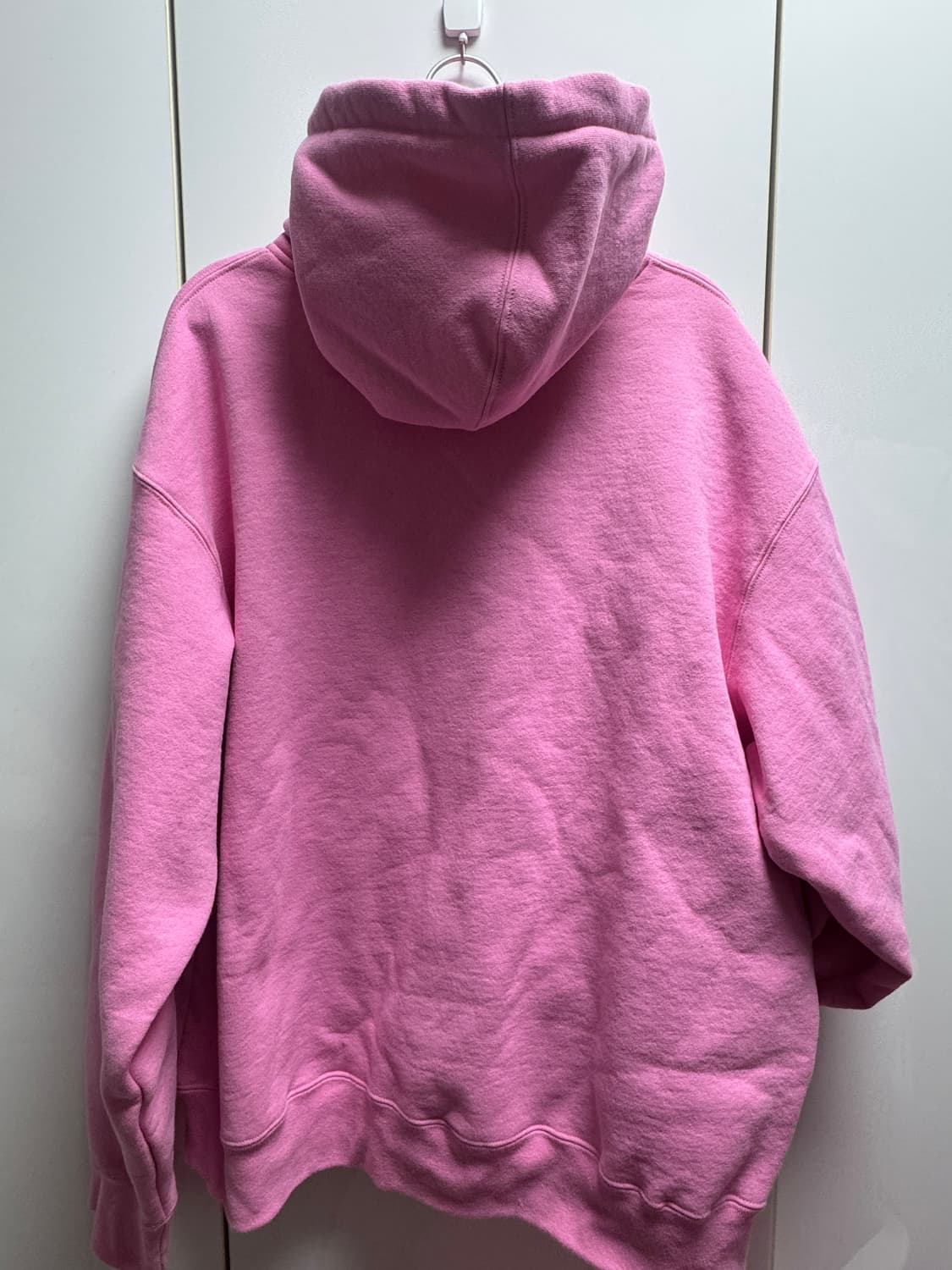 슈프림 스몰 박스 로고 후드집업 핑크 상품이미지4