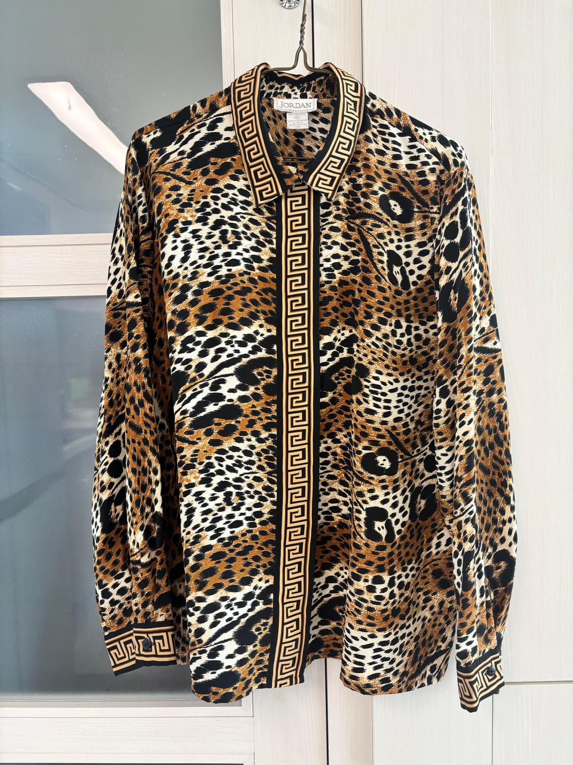 미국빈티지_레오파드 블라우스 호피블라우스 상품이미지1